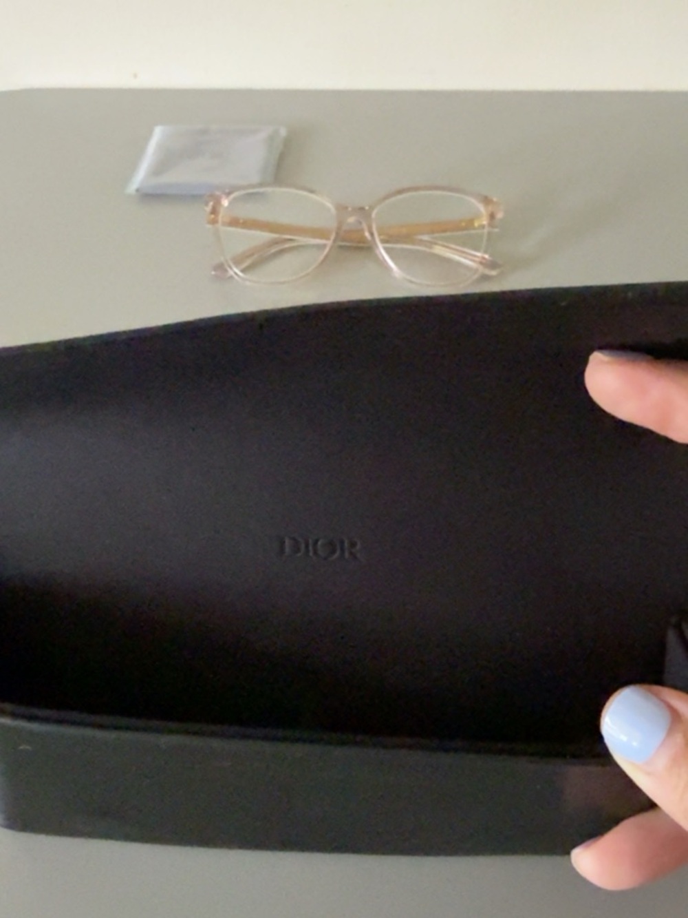 Dior light pink Eyeglasses with Branded Case & cloth - Picture 10 of 14